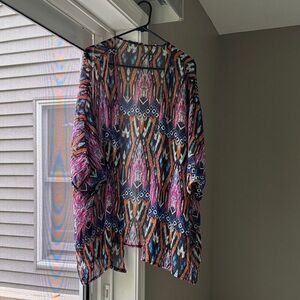 Colorful Geometric Women's Swim Cover-Up